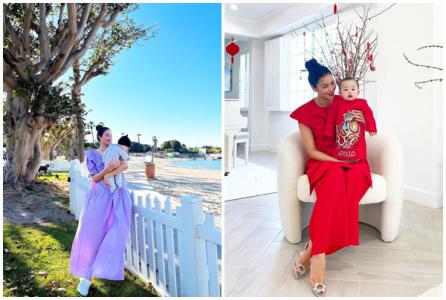 Thời trang sành điệu của bà mẹ 2 con Phạm Hương