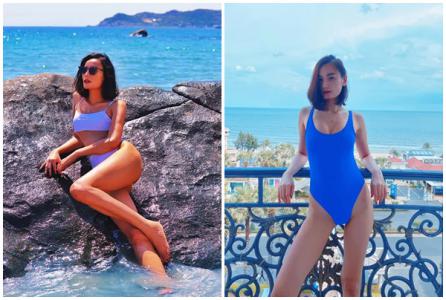 Lê Thúy khoe hình thể quyến rũ khi tăng cân