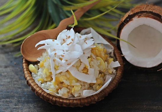 Thực đơn hàng ngày: Xôi đậu xanh hạt sen