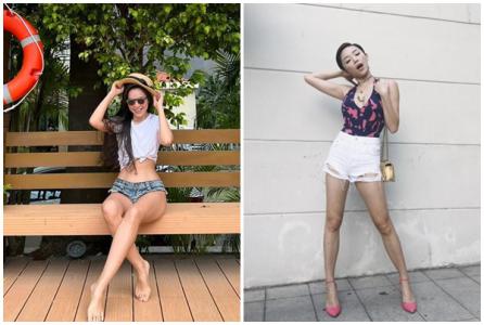 Mỹ nhân Việt với thời trang quần soóc 1 gang tay