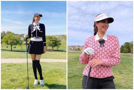 Thời trang chơi golf của Phạm Hương