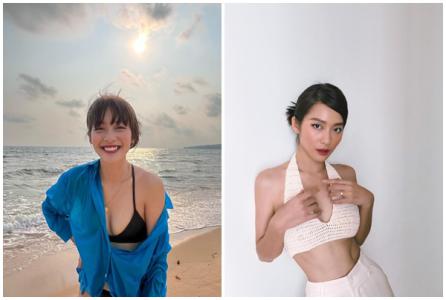 Khả Ngân khoe khéo body ngày càng chuẩn