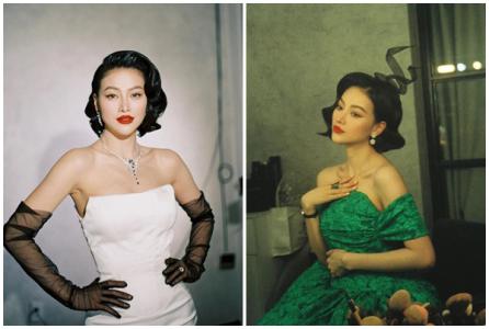 Hoa hậu Phương Khánh biến hình như một minh tinh Hồng Kông lộng lẫy