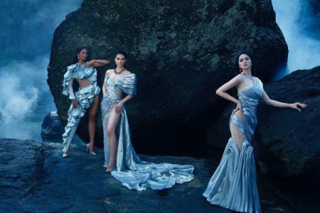 Dàn Hoa hậu diện mẫu váy lấy từ cảm hứng cội nguồn của NTK Linh San