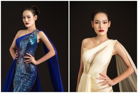 Tạ Minh Anh diện thiết kế của NTK Linh San