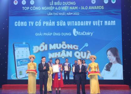 VitaDairy đạt giải thưởng Top Công nghiệp 4.0 Việt Nam