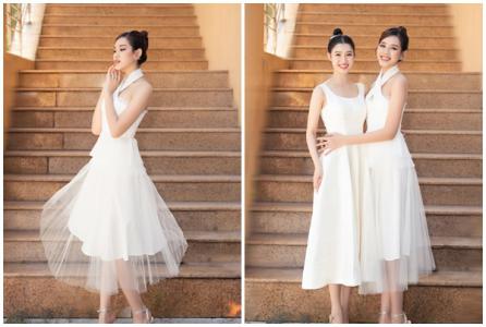 Hoa hậu Đỗ Thị Hà gặp gỡ Á hậu Phương Nhi