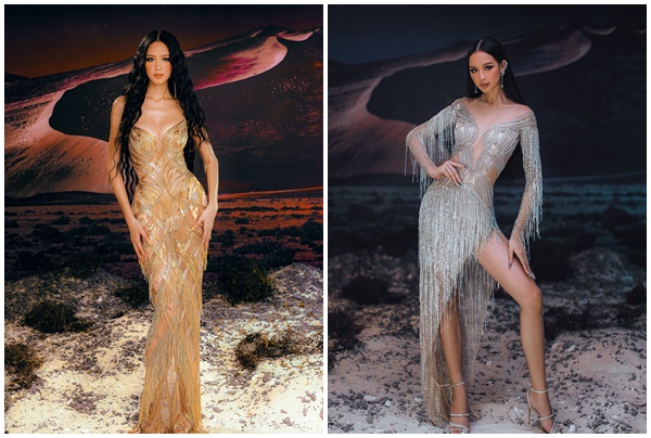 Cùng ngắm đầm dạ hội của Bảo Ngọc tại Đêm chung kết Miss Intercontinental 2022