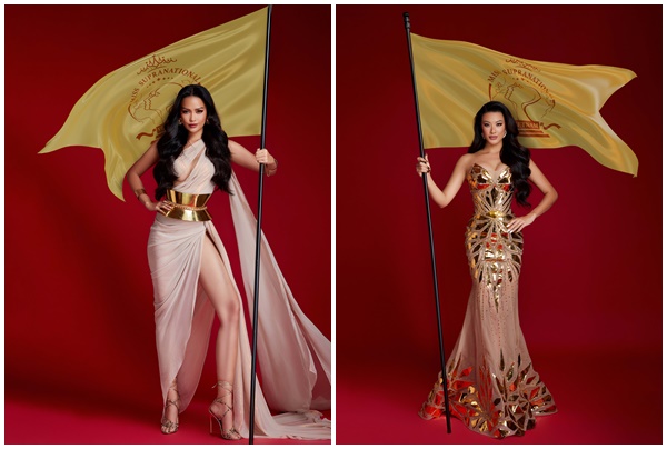 Ngọc Châu và Kim Duyên quảng bá cho cuộc thi Hoa hậu Siêu Quốc gia Việt Nam 2022