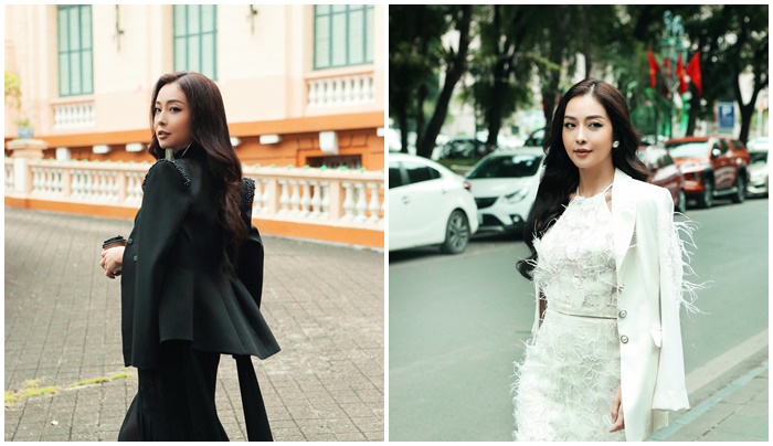 Hoa hậu Jennifer Phạm dạo phố Hà Nội