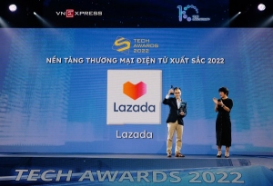 Lazada được vinh danh là nền tảng Thương mại điện tử xuất sắc tại Tech Awards 2022