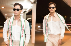 Huỳnh Võ Hoàng Sơn mang 70kg hành lý thi Mister Universe Tourism