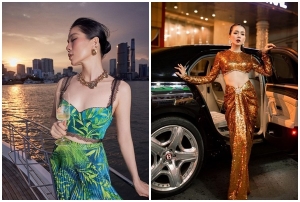 Ca sĩ Lệ Quyên với gu thời trang sang trọng