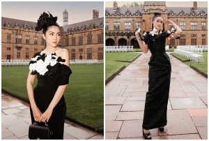 Dàn sao Việt diện đầm đen xem show của Đỗ Mạnh Cường