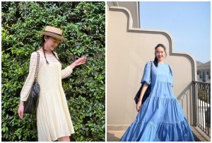 Thời trang bầu của Minh Hằng