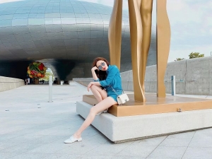 Bảo Thy chia sẻ hình ảnh trong chuyến du lịch Hàn Quốc