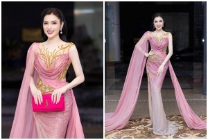 Kim Huyền Sâm nổi bật với sắc hồng sang trọng và quý phái