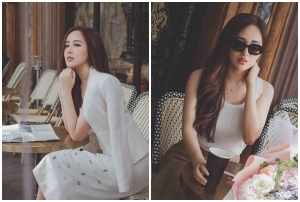 Mai Phương Thuý diện trang phục tối giản, nhẹ nhàng và sang trọng