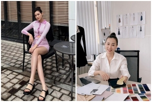 Phương Oanh tập trung trở lại công việc, Hoa hậu Đỗ Hà khoe chân dài 1,11m