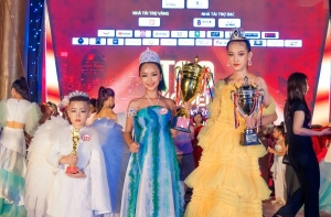 Quán quân Cấn Hà Vy dành giải Siêu mẫu nhí siêu Quốc gia 2023