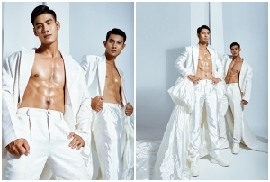 Nam vương Danh Chiếu Linh và Minh Quyền cùng khoe thân hình rắn rỏi, cơ bắp cuồn cuộn 