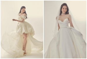 Á hậu Phương Anh rạng ngời trong váy cưới