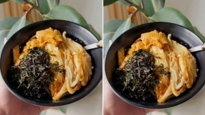 Thực đơn hàng ngày: Cơm tương nấm trứng