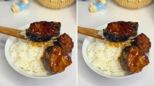 Thực đơn hàng ngày: Nấm kim châm cuộn rong biển