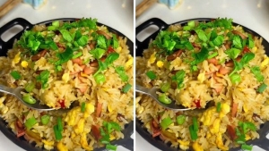 Thực đơn hàng ngày: Cơm chiên kiểu Nhật