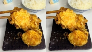 Thực đơn hàng ngày: Trứng chiên tempura