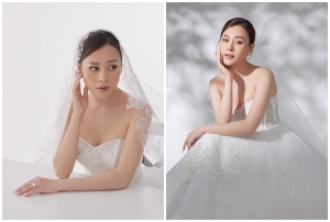 Phương Oanh vừa tung loạt ảnh cô dâu cực xinh đẹp