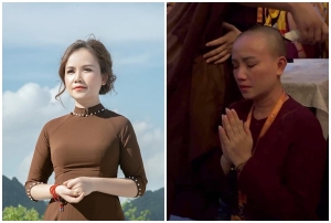 Diễn viên Hoàng Yến bất ngờ xuất gia