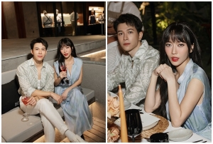 Diệu Nhi - Anh Tú có những khoảnh khắc tình tứ khi dự sự kiện