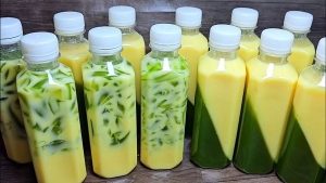 Thực đơn hàng ngày Sữa ngô thạch lá dứa