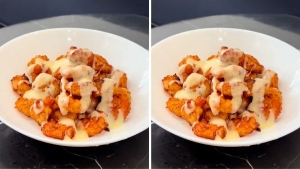 Thực đơn hàng ngày: Tôm chiên sốt sữa