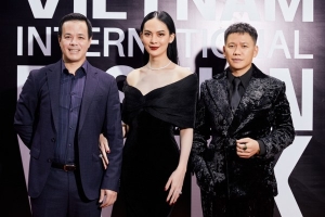 Sang Lê cùng chồng doanh nhân tham dự Tuần lễ thời trang quốc tế Việt Nam 2024