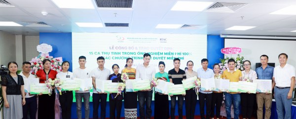 Công bố 15 ca thụ tinh trong ống nghiệm miễn phí 100%