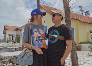 Siêu mẫu Thanh Hằng cùng chồng đi nghỉ dưỡng