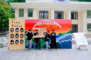 Bước chân vào “Đại lộ thanh âm” của sinh viên Báo chí tại Photo booth Phút cuối 2024