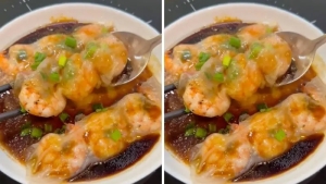 Thực đơn hàng ngày: Bánh cuốn tôm bằng bánh tráng