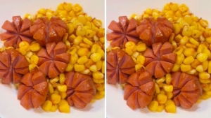 Thực đơn hàng ngày: Bắp xào xúc xích