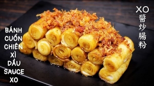 Thực đơn hàng ngày: Bánh cuốn sốt XO 