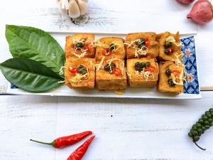 Thực đơn hàng ngày: Đậu hũ xốt tiêu xanh