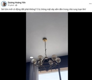 Sao Việt hốt hoảng chạy khỏi chung cư do ảnh hưởng của động đất tại Myanmar