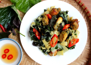 Thực đơn hàng ngày: Ếch xào măng cay