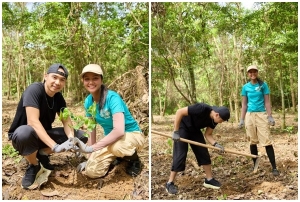 Hoa hậu H'Hen Niê và chồng trồng 700 cây xanh 