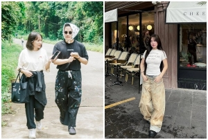 Phong cách nổi loạn với kiểu quần giả bẩn