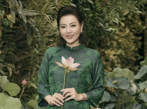 Sao Việt diện áo dài dự show của NTK Cao Minh Tiến