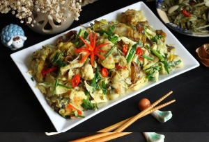 Thực đơn hàng ngày: Ếch xào măng