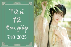 Tử vi 12 con giáp ngày 7/10/2025: Tuổi Dậu hanh thông, tuổi Hợi gặp rắc rối